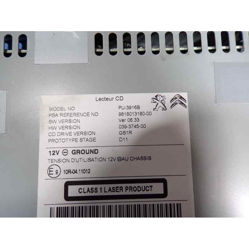 Recambio de sistema audio / radio cd para citroën c4 lim. 1.2 12v e-thp referencia OEM IAM   