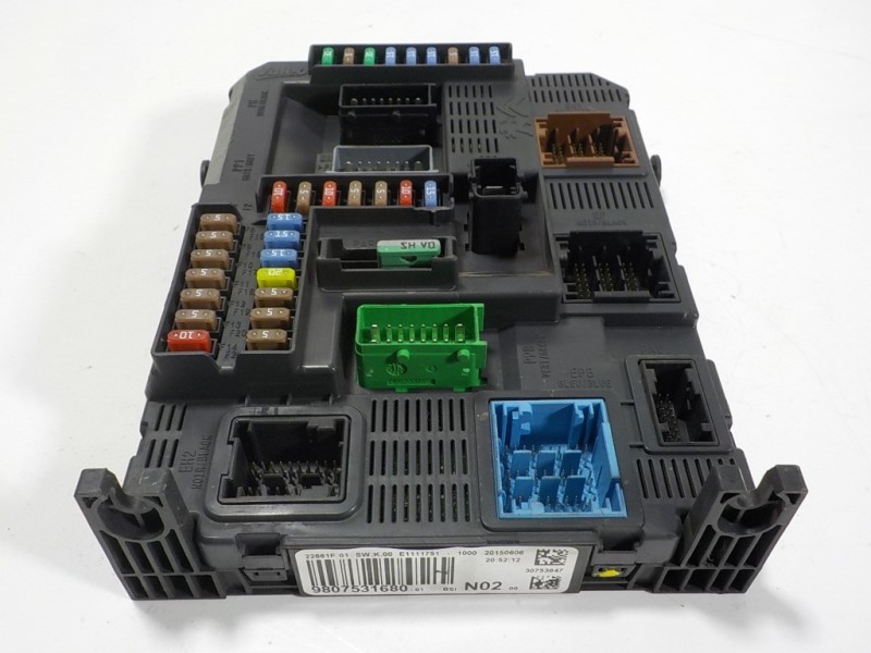 Recambio de caja reles / fusibles para peugeot 2008 (--.2013) 1.6 blue-hdi fap referencia OEM IAM 1611785680 980753168001 