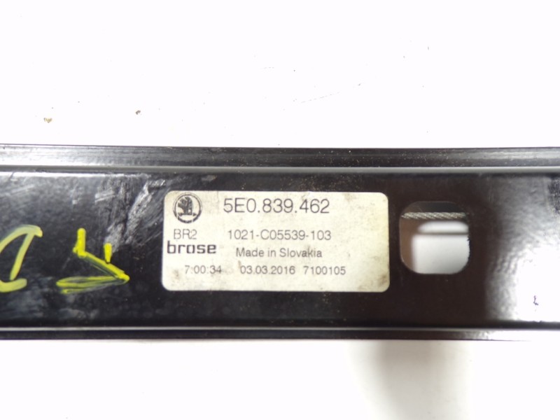 Recambio de elevalunas trasero derecho para skoda octavia combi (5e5) l&k referencia OEM IAM 5E0839462 5E0839462 