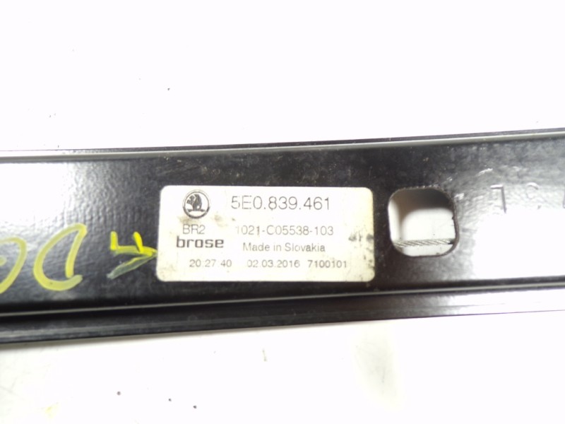 Recambio de elevalunas trasero izquierdo para skoda octavia combi (5e5) l&k referencia OEM IAM 5E0839461 5E0839461 
