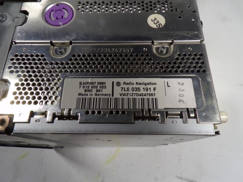 Recambio de sistema audio / radio cd para volkswagen touareg (7l6) 2.5 tdi dpf referencia OEM IAM 7L6035191N 7L6035191F 