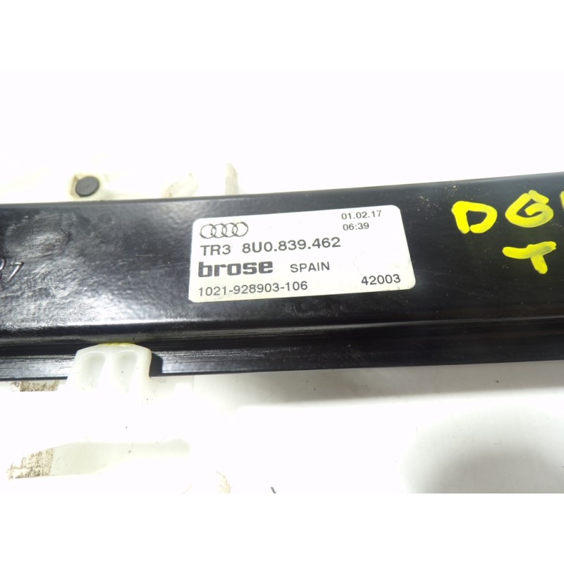Recambio de elevalunas trasero derecho para audi q3 (8ug) 2.0 16v tdi referencia OEM IAM 8U0839462 8U0839462 1021928903