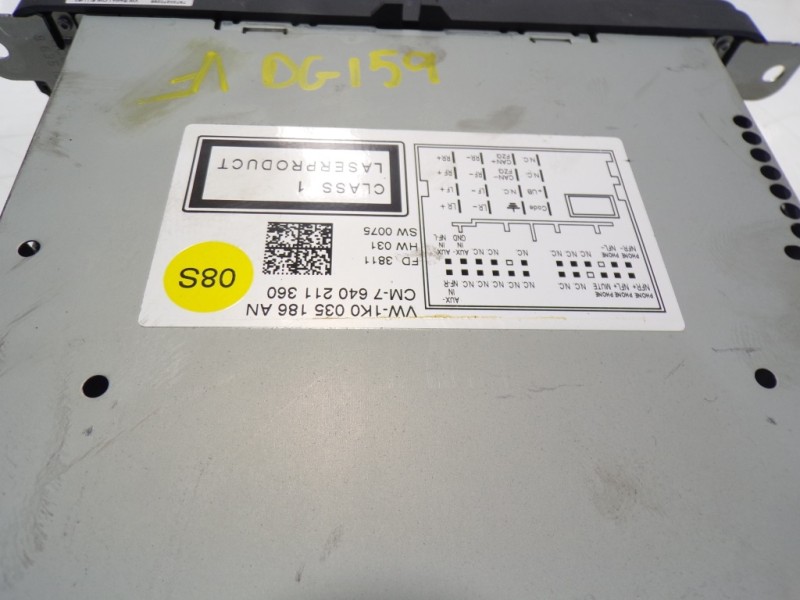Recambio de sistema audio / radio cd para volkswagen golf vi (5k1) 1.6 tdi referencia OEM IAM   