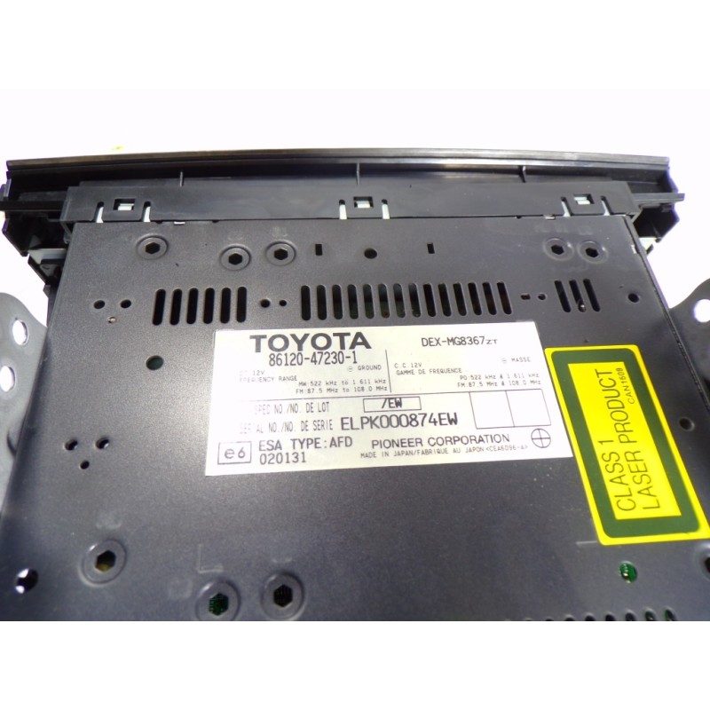Recambio de sistema audio / radio cd para toyota prius (nhw20) 1.5 cat referencia OEM IAM 8612047230 86120472301 ELPK000874EW