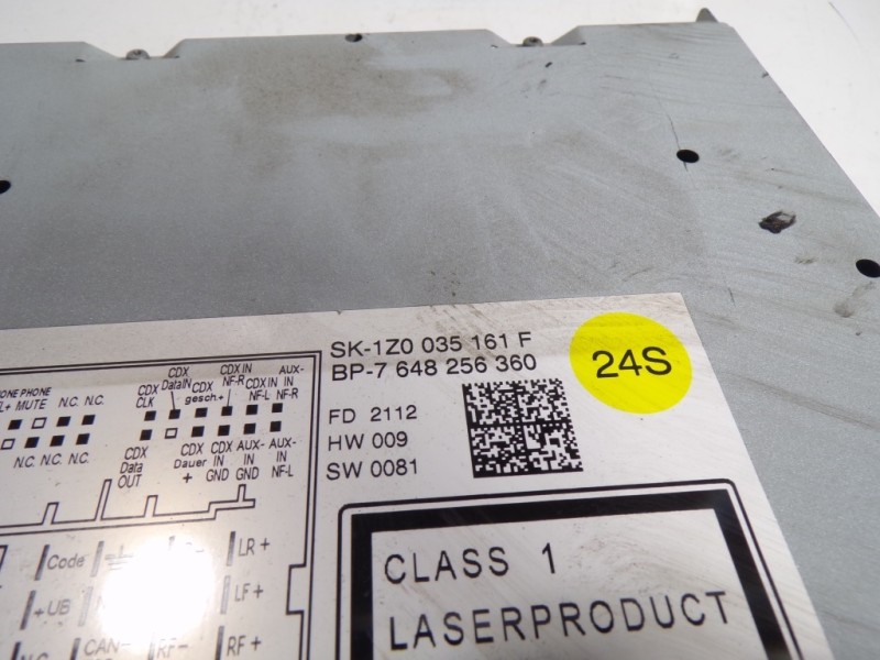 Recambio de sistema audio / radio cd para skoda octavia berlina (1z3) collection referencia OEM IAM 1Z0035161M 1Z0035161F 