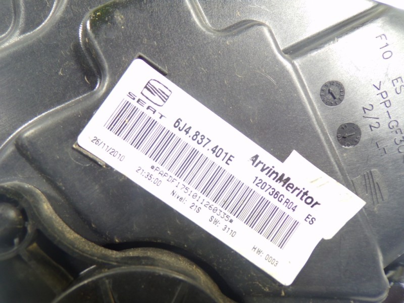 Recambio de elevalunas delantero izquierdo para seat ibiza (6j5) 1.4 16v referencia OEM IAM 6J4837461 6J4837401E 120736GR04