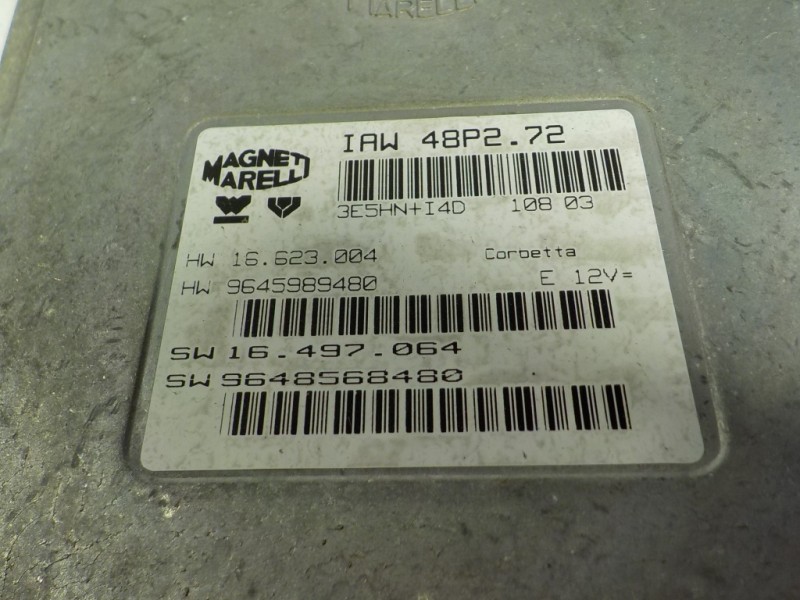 Recambio de centralita motor uce para citroën c3 1.1 referencia OEM IAM  9645989480 