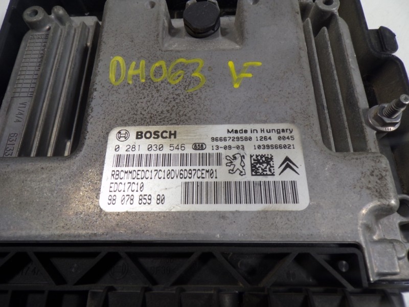 Recambio de centralita motor uce para peugeot 2008 (--.2013) active referencia OEM IAM 1610190180 9807885980 0281030546