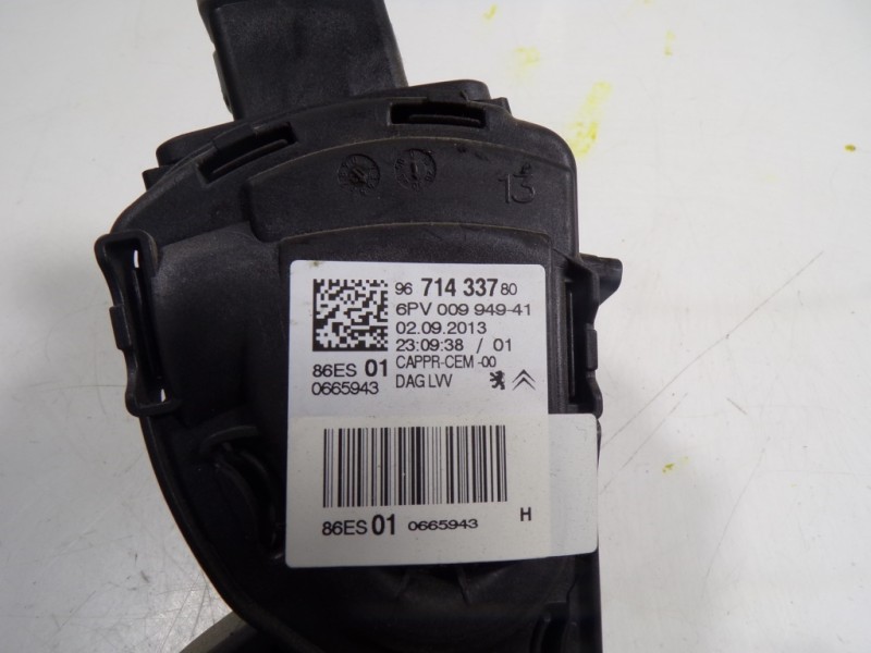 Recambio de potenciometro pedal para peugeot 2008 (--.2013) active referencia OEM IAM 1601CW 9671433780 