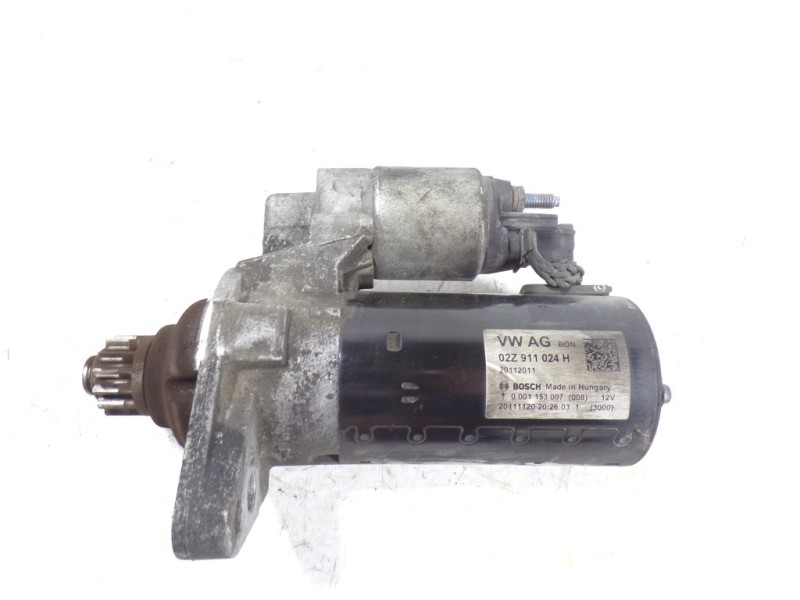 Recambio de motor arranque para audi a1 (8x) 1.6 tdi referencia OEM IAM 02Z911024H 02Z911024H 0001153007