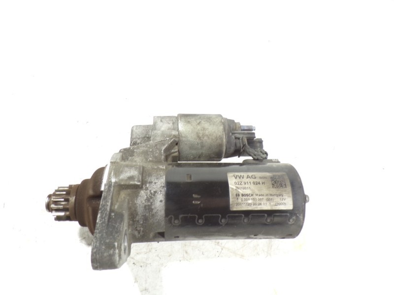 Recambio de motor arranque para audi a1 (8x) 1.6 tdi referencia OEM IAM 02Z911024H 02Z911024H 0001153007