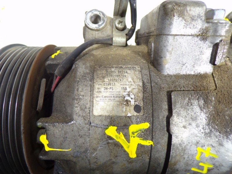 Recambio de compresor aire acondicionado para nissan qashqai (j10) visia referencia OEM IAM 92600BR70A 92600BR70A 10012747