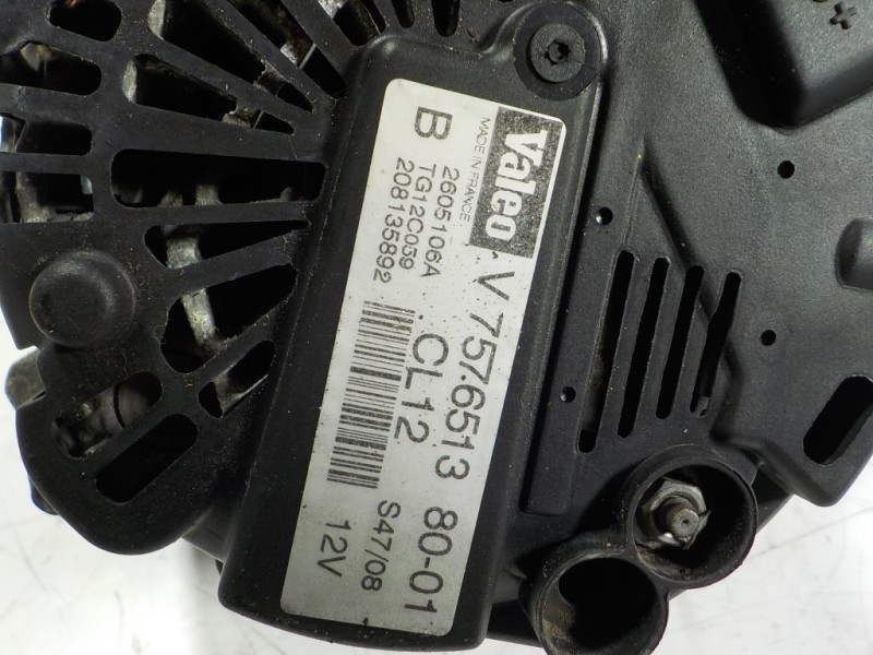 Recambio de alternador para peugeot 308 1.6 16v turbo cat (5fx / ep6dt) referencia OEM IAM  V757651380 