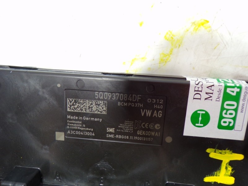 Recambio de modulo electronico para audi a1 sportback (gba) 1.0 tfsi referencia OEM IAM 5Q0937084DF 5Q0937084DF 