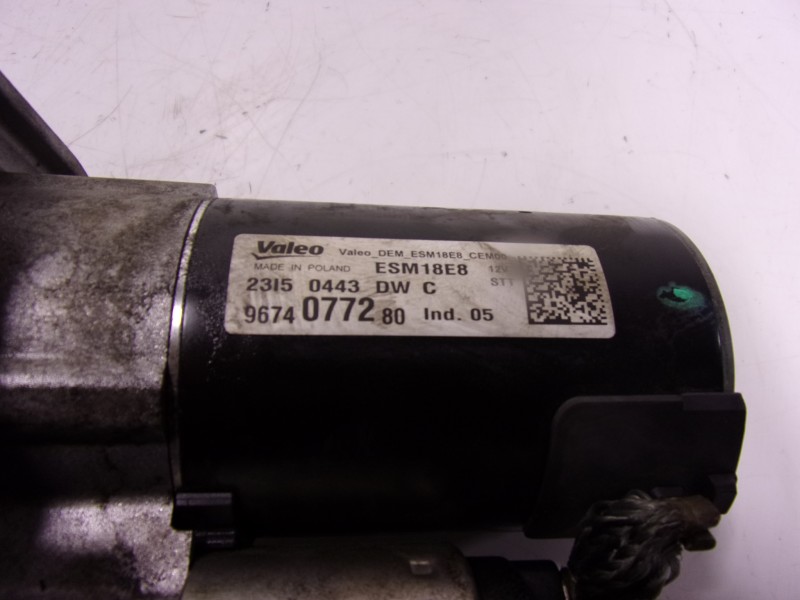 Recambio de motor arranque para peugeot 308 1.2 12v e-thp referencia OEM IAM 9674077280 9674077280 