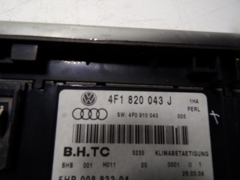 Recambio de mando climatizador para audi a6 berlina (4f2) 3.2 fsi quattro referencia OEM IAM 4F1820043AJ1HA 4F1820043J 