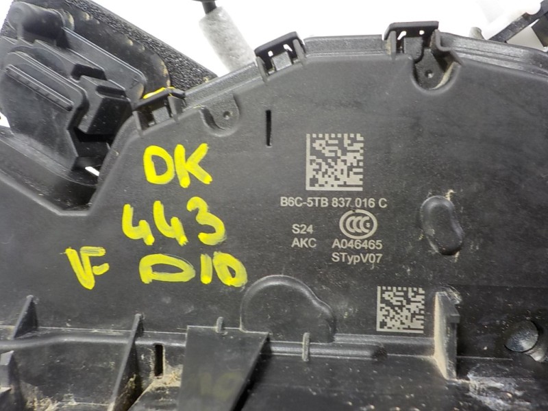 Recambio de cerradura puerta delantera derecha para skoda fabia combi 1.0 tsi referencia OEM IAM 5TB837016E B6C5TB837016C 