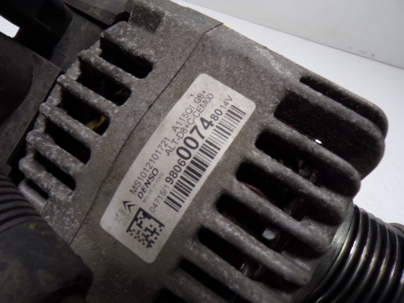 Recambio de alternador para citroën c3 1.2 12v e-vti referencia OEM IAM 9806007480 9806007480 