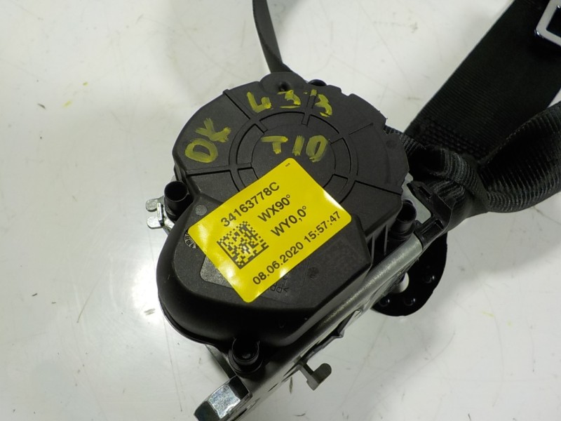 Recambio de cinturon seguridad trasero derecho para skoda fabia combi 1.0 tsi referencia OEM IAM 6V0857448RAA 6V0857448RAA 