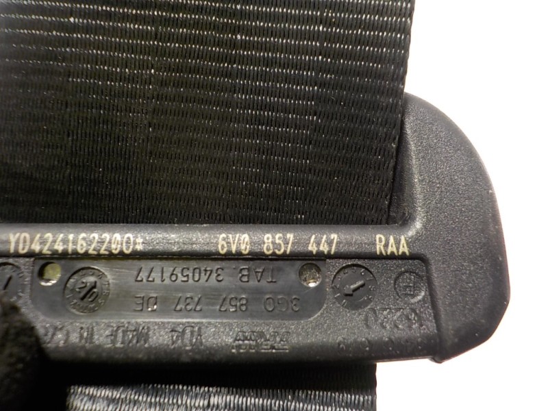 Recambio de cinturon seguridad trasero izquierdo para skoda fabia combi 1.0 tsi referencia OEM IAM 6V0857447RAA 6V0857447RAA 
