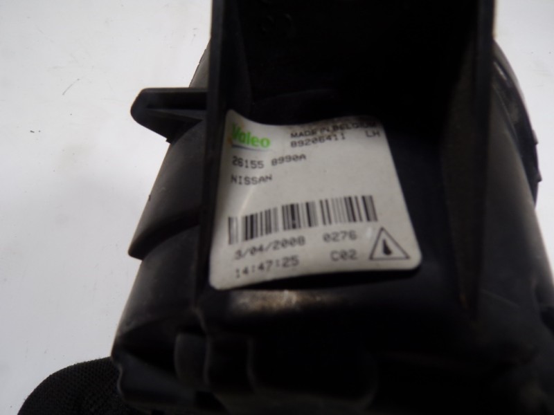 Recambio de faro antiniebla izquierdo para nissan qashqai (j10) tekna referencia OEM IAM B6A558990A 261558990A 