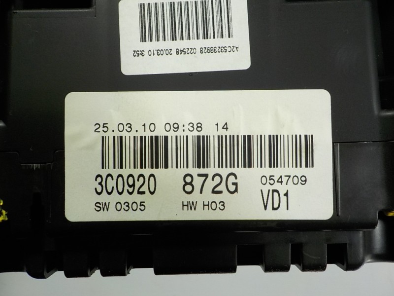 Recambio de cuadro instrumentos para volkswagen passat variant (3c5) 2.0 tdi referencia OEM IAM 3C0920872G 3C0920872G 3C0920872G
