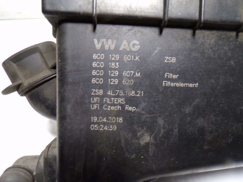 Recambio de filtro aire para seat toledo (kg3) 1.6 tdi referencia OEM IAM 6C0129607M 6C0129601K 