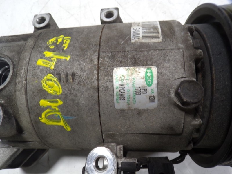 Recambio de compresor aire acondicionado para hyundai i20 1.4 cat referencia OEM IAM 977014P150 F500KPCAA02 F500KPCAA02