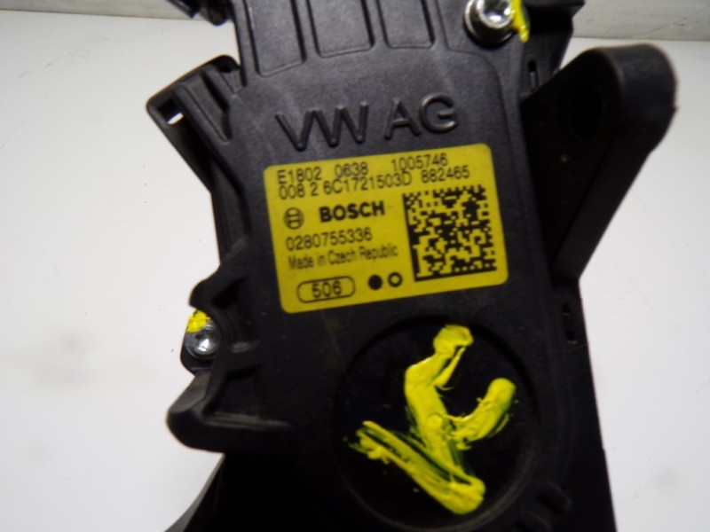 Recambio de potenciometro pedal para seat toledo (kg3) 1.6 tdi referencia OEM IAM 6C1721503D 6C1721503D 