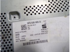 Recambio de sistema audio / radio cd para seat toledo (kg3) 1.6 tdi referencia OEM IAM 5F0035885D 5F0035885D  2