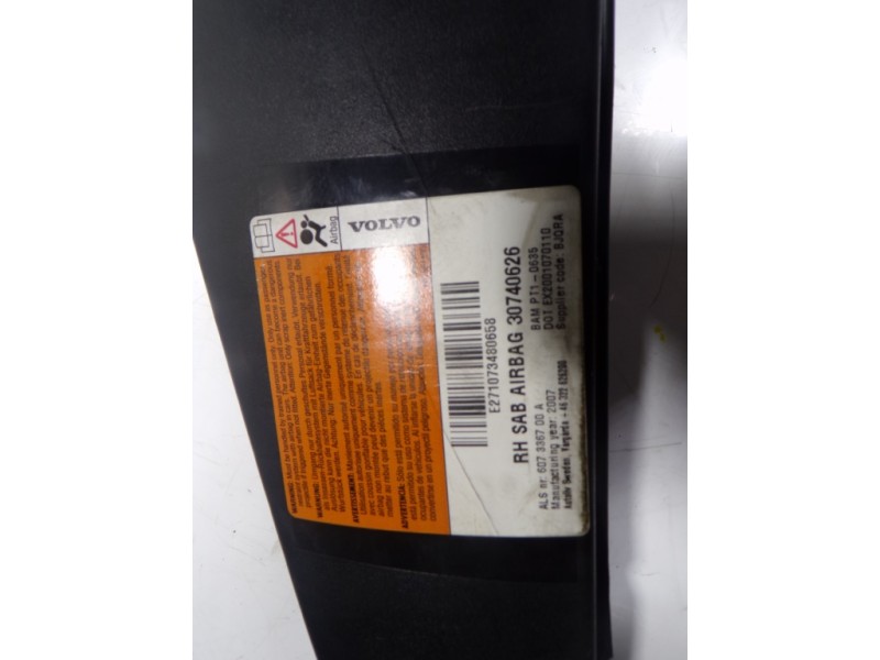 Recambio de airbag lateral delantero derecho para volvo c30 2.4 20v diesel referencia OEM IAM 31271171 30740626 