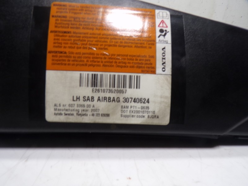Recambio de airbag lateral delantero izquierdo para volvo c30 2.4 20v diesel referencia OEM IAM 31271169 30740624 