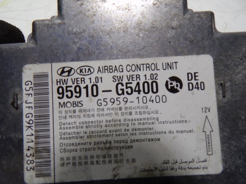 Recambio de centralita airbag para kia niro drive plug-in hybrid referencia OEM IAM 95910G5400 95910G5400 
