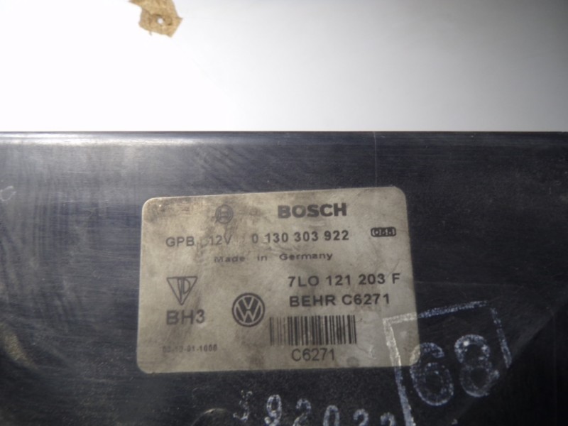 Recambio de electroventilador para volkswagen touareg (7la) 2.5 tdi referencia OEM IAM 7L0121207D 0130303292 0130303293