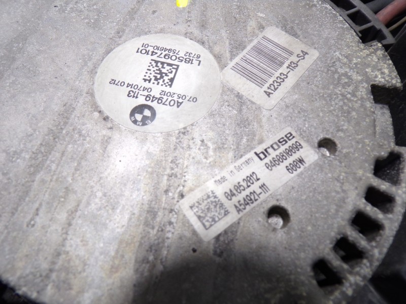 Recambio de electroventilador para bmw serie 5 lim. (f10) 530d xdrive referencia OEM IAM 17428509741 0460810099 