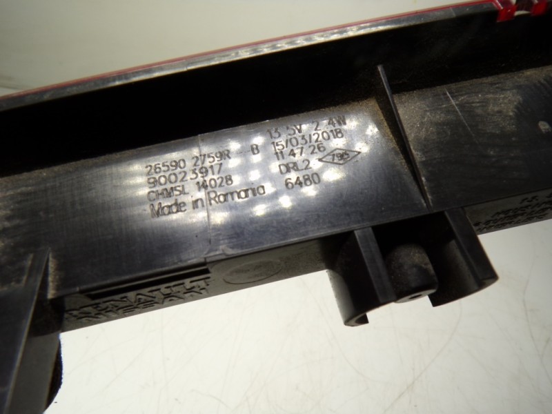 Recambio de piloto trasero central para renault captur 1.2 tce energy referencia OEM IAM 265902759R 265902759R 90023917