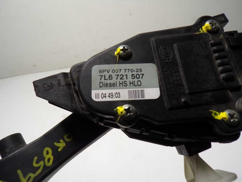 Recambio de potenciometro pedal para volkswagen touareg (7la) 2.5 tdi referencia OEM IAM  7L6721507 6PV00777025