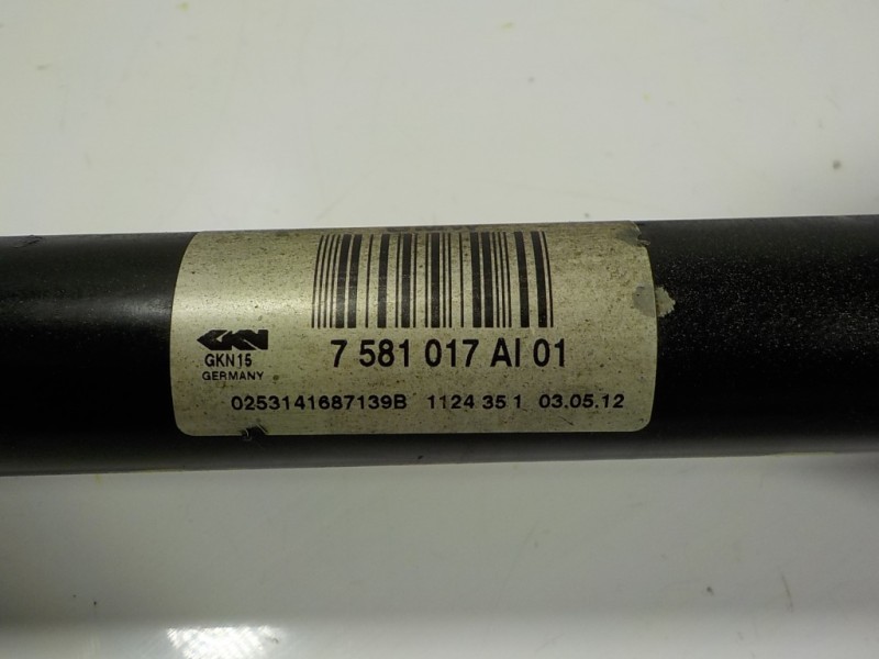Recambio de transmision trasera izquierda para bmw serie 5 lim. (f10) 530d xdrive referencia OEM IAM 33207581017 7581017AI01 