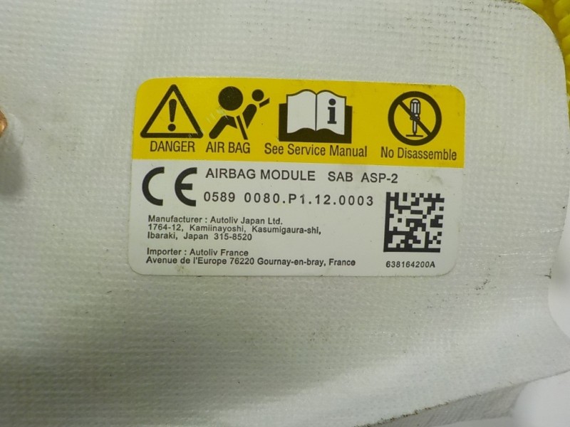 Recambio de airbag lateral delantero derecho para subaru xv (g5) executive plus referencia OEM IAM  638164200A 