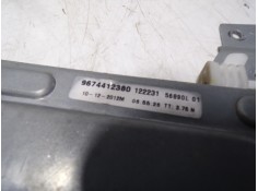 Recambio de elevalunas delantero derecho para citroën c-elysée 1.6 hdi fap referencia OEM IAM 9674412380 9674412380  2