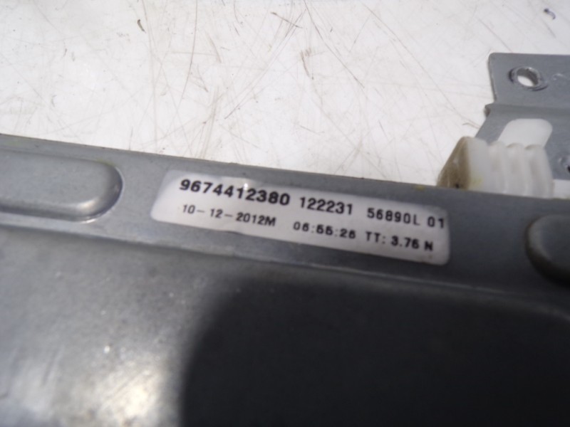 Recambio de elevalunas delantero derecho para citroën c-elysée 1.6 hdi fap referencia OEM IAM 9674412380 9674412380 