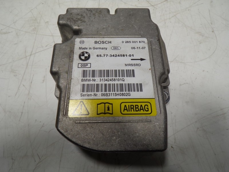 Recambio de centralita airbag para bmw x3 (e83) 2.0 16v diesel cat referencia OEM IAM 65773453791 0285001870 6577342458101