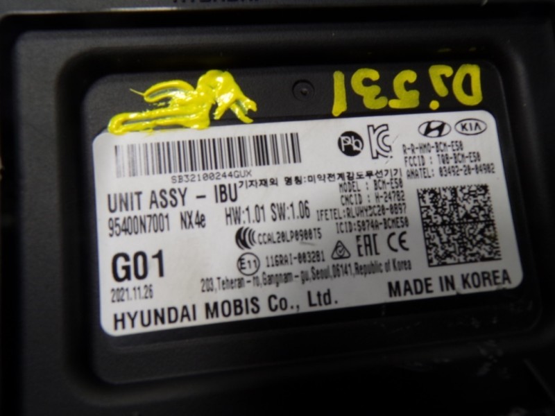 Recambio de modulo electronico para hyundai tucson 1.6 crdi referencia OEM IAM  95400N7001 