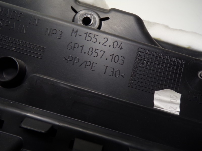 Recambio de guantera para seat ibiza (6p1) 1.4 tdi referencia OEM IAM 6P1857095J82V 6P1857103 M155204