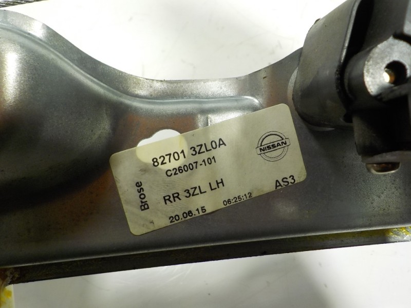 Recambio de elevalunas trasero izquierdo para nissan pulsar (c13) 1.5 turbodiesel cat referencia OEM IAM 827013ZL0A 827013ZL0A 