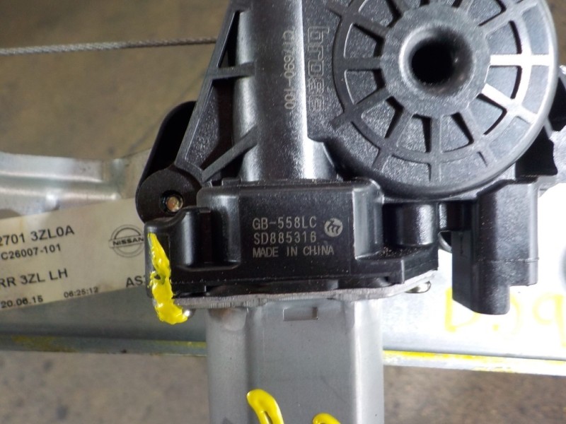 Recambio de elevalunas trasero izquierdo para nissan pulsar (c13) 1.5 turbodiesel cat referencia OEM IAM 827013ZL0A 827013ZL0A 