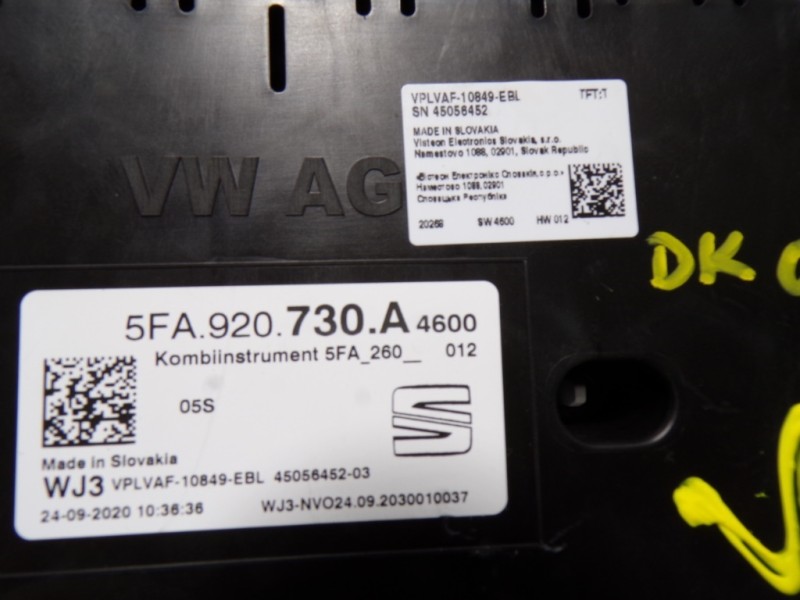 Recambio de cuadro instrumentos para seat leon (kl1) 1.0 tsi referencia OEM IAM 5FA920730A 5FA920730A 