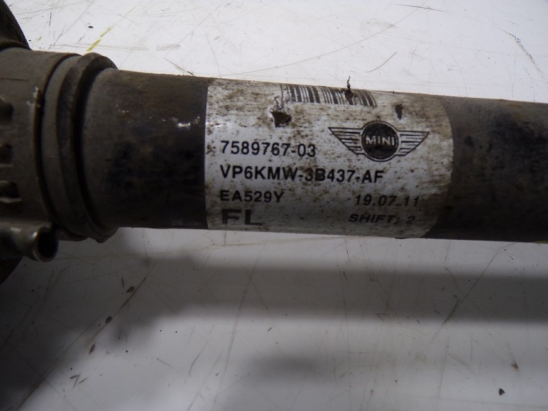 Recambio de transmision izquierda para mini mini (r56) 1.6 16v referencia OEM IAM 31608605473 758976703 