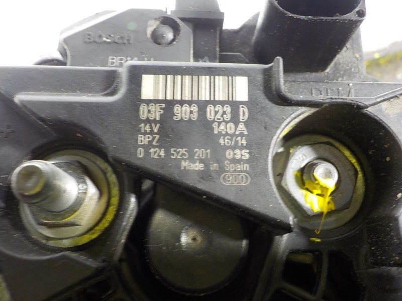 Recambio de alternador para seat ibiza (6j5) 1.2 tsi referencia OEM IAM 03F903023D 03F903023D 0124525201
