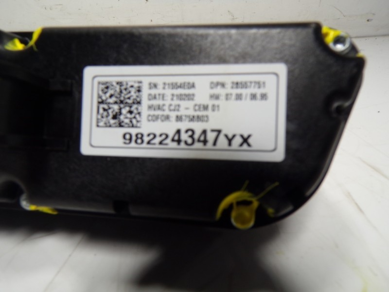 Recambio de mando climatizador para opel grandland x 1.5 cdti dpf referencia OEM IAM  98224347YX 